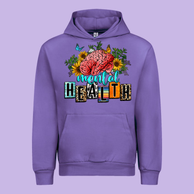 Mental Health Urban Hoodie Designed By Texasbilliewilder