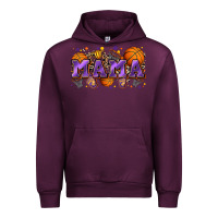 Mauve Wine mama basketball Urban Hoodie - Zillion Design Studio