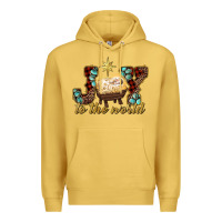 Antique Gold joy to the world Premium Hoodie - RanaPortraitStore