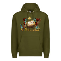 Army Green joy to the world Premium Hoodie - RanaPortraitStore