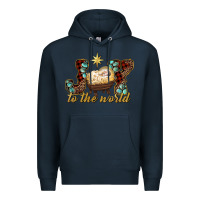 Navy joy to the world Premium Hoodie - RanaPortraitStore