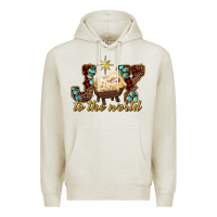 Oatmeal Heather joy to the world Premium Hoodie - RanaPortraitStore