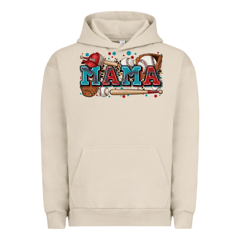 Mama Baseball Urban Hoodie by Zillion Design Studio | Teevron