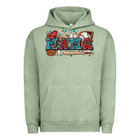 Pigment Oil Green mama baseball Urban Hoodie - Zillion Design Studio