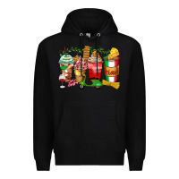 Black italy coffee cups Premium Hoodie - Zillion Design Studio