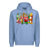 Colony Blue italy coffee cups Premium Hoodie - Zillion Design Studio