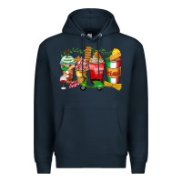 Navy italy coffee cups Premium Hoodie - Zillion Design Studio