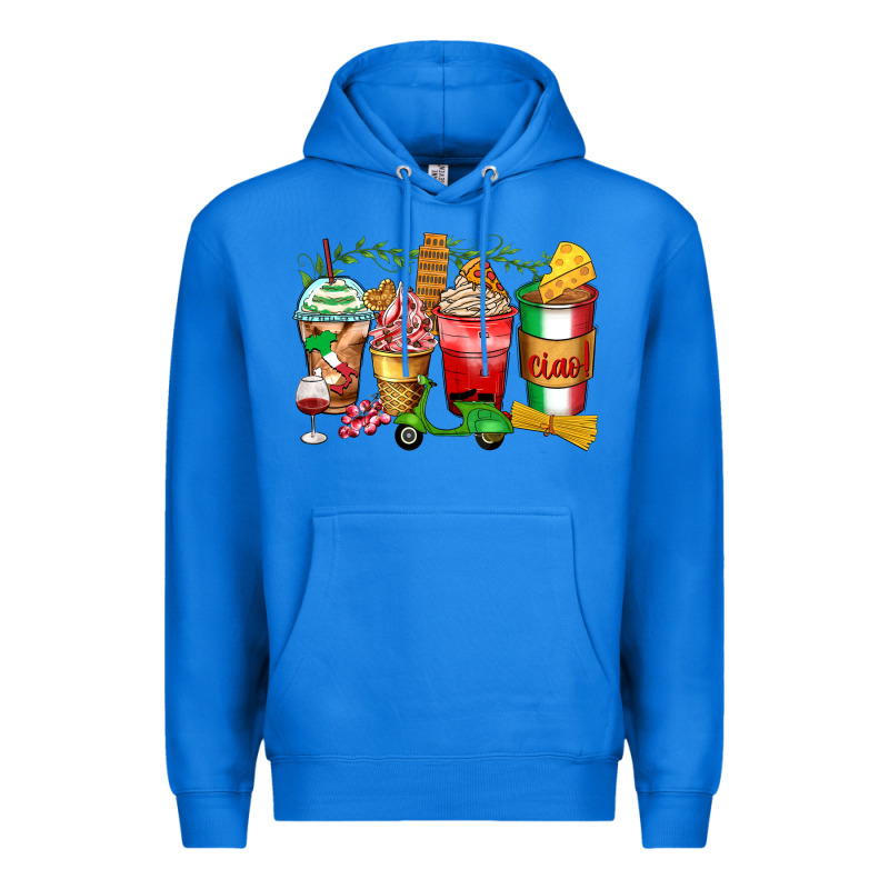 Italy Coffee Cups Premium Hoodie by Zillion Design Studio | Teevron