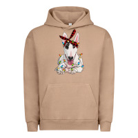 Pigment Burro bull terrier with christmas lights Urban Hoodie - RanaPortraitStore