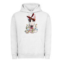 Pigment Lunar Rock bull terrier with christmas lights Urban Hoodie - RanaPortraitStore