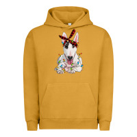 Pigment Peanut Butter bull terrier with christmas lights Urban Hoodie - RanaPortraitStore
