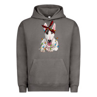 Pigment Tornado bull terrier with christmas lights Urban Hoodie - RanaPortraitStore