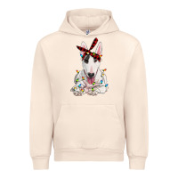 Sandshell bull terrier with christmas lights Urban Hoodie - RanaPortraitStore