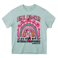 Arona heal cancer rainbow Heavy Core Tee - LillyAllenDesigns