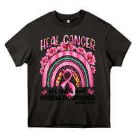 Asphalt heal cancer rainbow Heavy Core Tee - LillyAllenDesigns