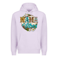 Lilac mama vibes with daisies Premium Hoodie - texasbilliewilder