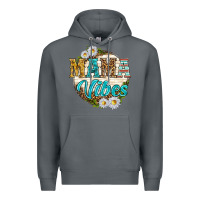 Rock mama vibes with daisies Premium Hoodie - texasbilliewilder