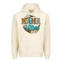 Sandshell mama vibes with daisies Premium Hoodie - texasbilliewilder