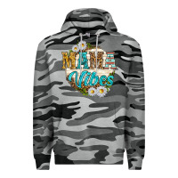 Slate Camo mama vibes with daisies Premium Hoodie - texasbilliewilder