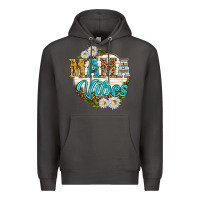Smoke mama vibes with daisies Premium Hoodie - texasbilliewilder