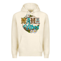 Tofu mama vibes with daisies Premium Hoodie - texasbilliewilder