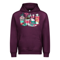 Mauve Wine nurse coffee cups Urban Hoodie - texasbilliewilder