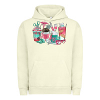Pigment Pistachio nurse coffee cups Urban Hoodie - texasbilliewilder