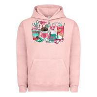 Pigment Salmon nurse coffee cups Urban Hoodie - texasbilliewilder