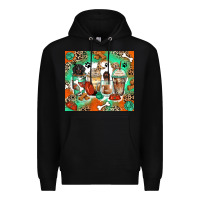 Black dog coffee cups Premium Hoodie - Zillion Design Studio