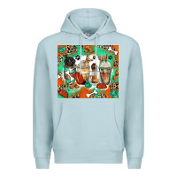 Blue Mist dog coffee cups Premium Hoodie - Zillion Design Studio