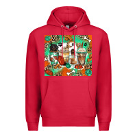 Cardinal dog coffee cups Premium Hoodie - Zillion Design Studio