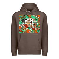 Coffee dog coffee cups Premium Hoodie - Zillion Design Studio