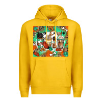 Lemon dog coffee cups Premium Hoodie - Zillion Design Studio