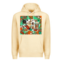 Pina Colada dog coffee cups Premium Hoodie - Zillion Design Studio