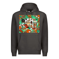 Smoke dog coffee cups Premium Hoodie - Zillion Design Studio