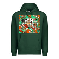 Sports Green dog coffee cups Premium Hoodie - Zillion Design Studio