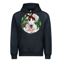 Navy bull terrier and farm Urban Hoodie - RanaPortraitStore