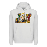 Dove Grey joy holy family Premium Hoodie - RanaPortraitStore