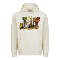 Oatmeal Heather joy holy family Premium Hoodie - RanaPortraitStore