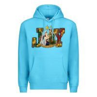 Ocean Blue joy holy family Premium Hoodie - RanaPortraitStore