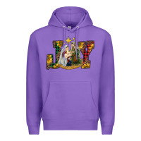 Purple joy holy family Premium Hoodie - RanaPortraitStore