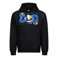 Black dad volleyball Urban Hoodie - Zillion Design Studio