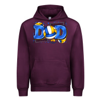 Mauve Wine dad volleyball Urban Hoodie - Zillion Design Studio