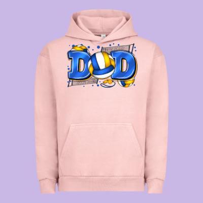 Dad Volleyball Urban Hoodie Designed By Zillion Design Studio