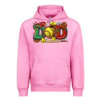 Fuchsia Pink dad softball Urban Hoodie - Zillion Design Studio