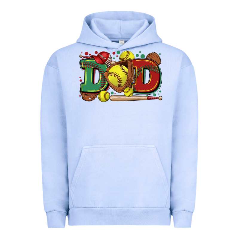 Dad Softball Urban Hoodie by Zillion Design Studio | Teevron