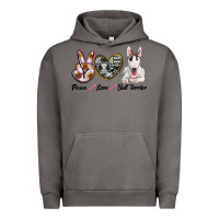 Pigment Tornado peace love bull terrier Urban Hoodie - RanaPortraitStore