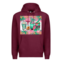 Burgundy certified nursing assistant coffee cups Premium Hoodie - Zillion Design Studio