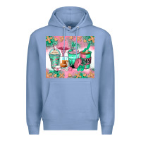 Colony Blue certified nursing assistant coffee cups Premium Hoodie - Zillion Design Studio
