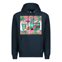 Navy certified nursing assistant coffee cups Premium Hoodie - Zillion Design Studio